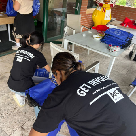 Welcome Bag Packing for Ronald McDonald House Charities