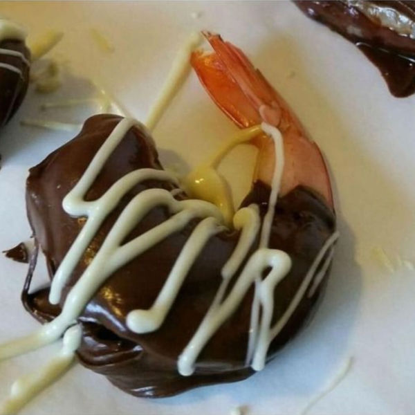 This Chocolate Prawn with Suspicious Sauce