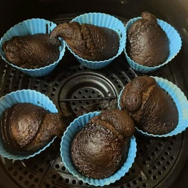 Failed Chocolate Air Fried Cupcakes